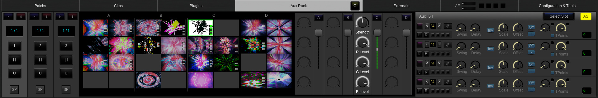 Aux panel