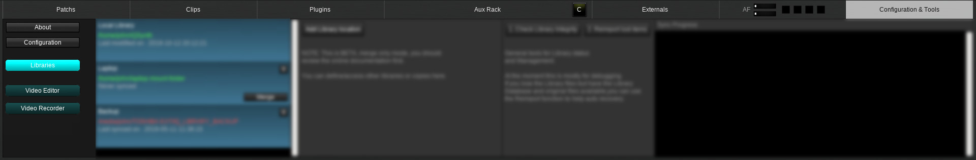 configuration button